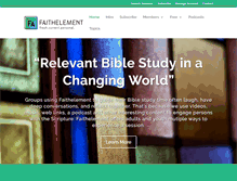 Tablet Screenshot of faithelement.net